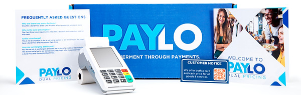 PayLo welcome kit and signage